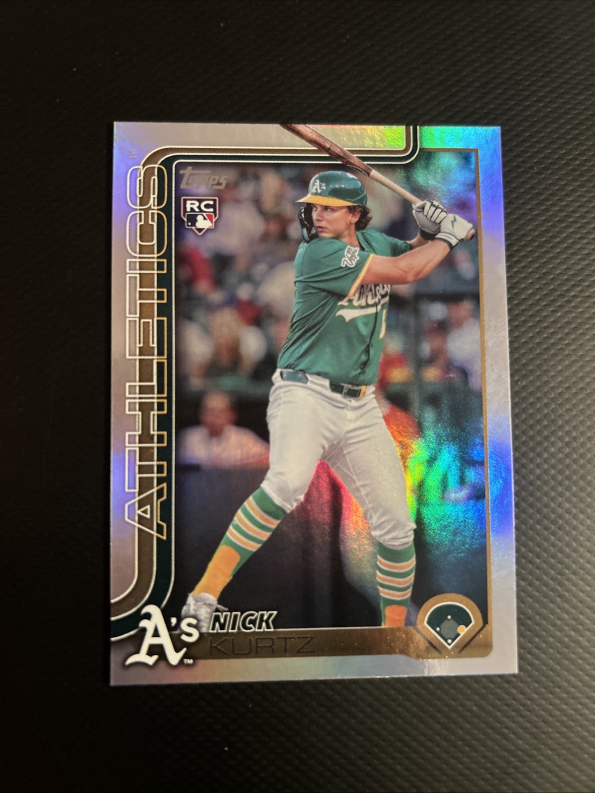 2025 Topps Update Series Nick Kurtz #US201 Rainbow Foil (RC)