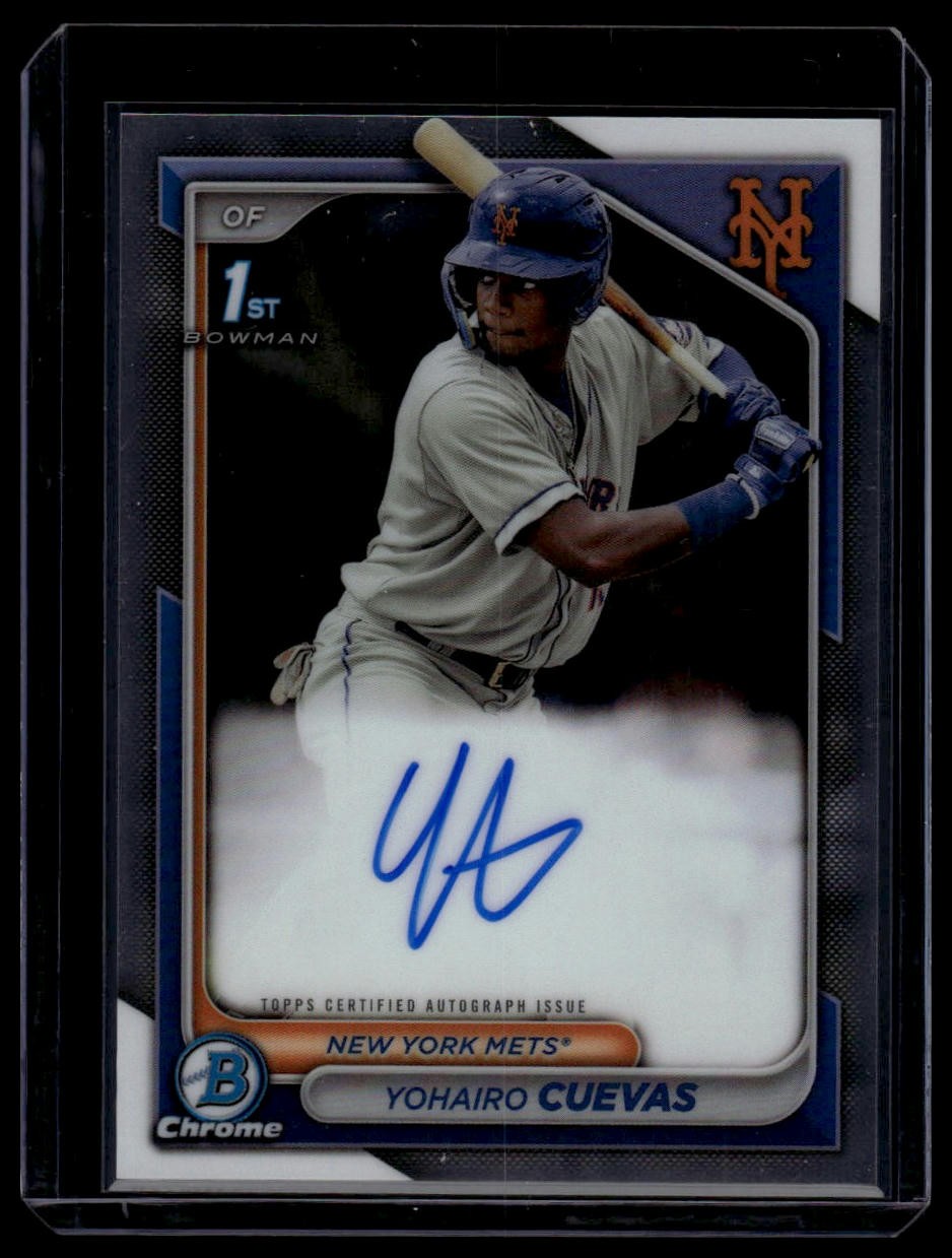 2024 Bowman Chrome #CPA-YCU Yohairo Cuevas Prospect Autographs