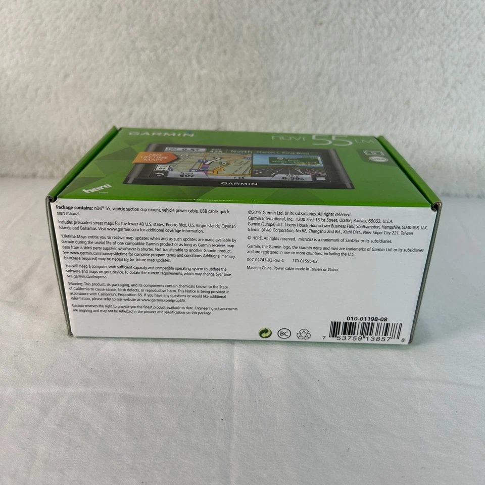 Garmin Nuvi 55LM 5 Inch GPS Navigation Device Free Lifetime Maps USA New - Image 3 of 4