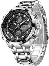Casio Men's Watch, Water Resistant, Stainless Steel, World Time, Gold