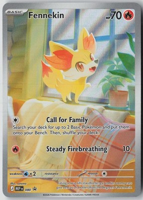 Fennekin 080 Holo Promo ME: Mega Evolution Promo Pokemon Near Mint