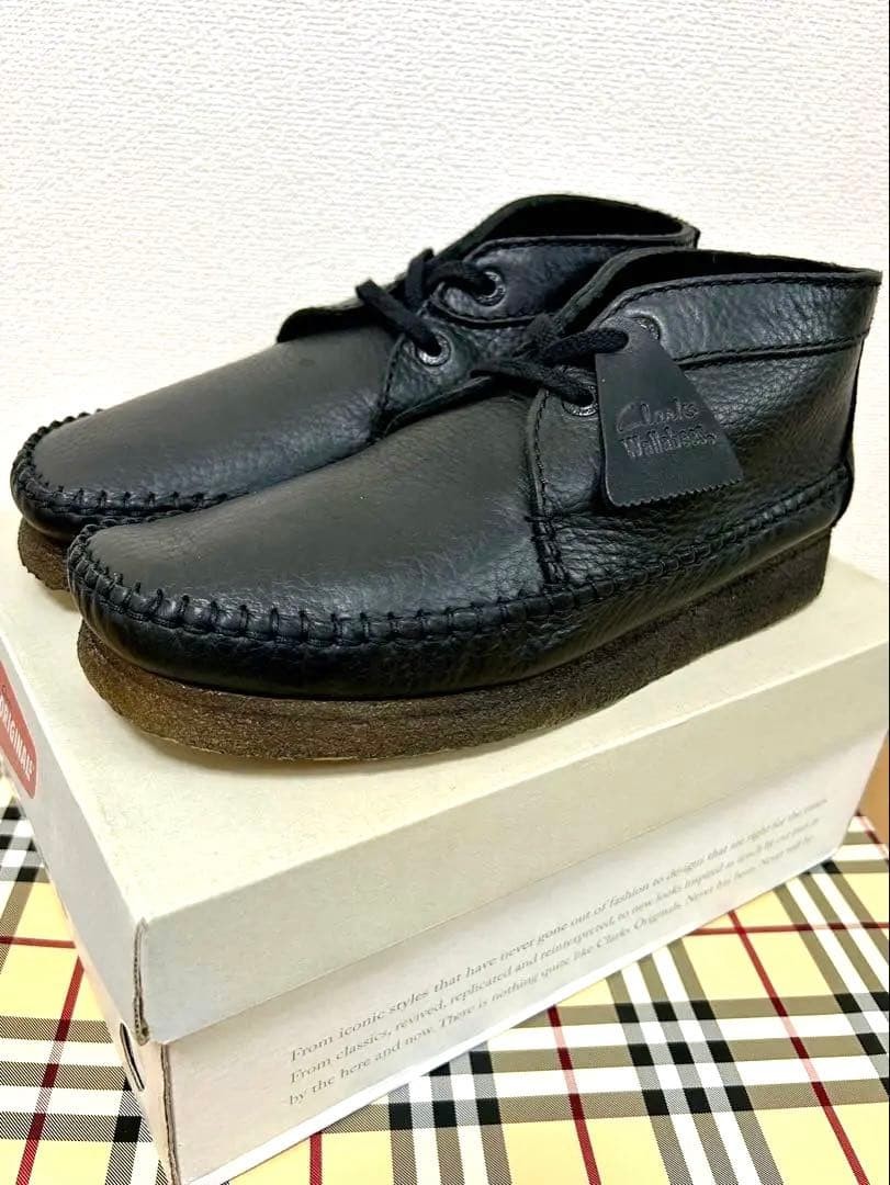 Men 9.5US Clarks Weaver Boot Boots Black Rare Model Limited Edition VHTF Pre-own image 2