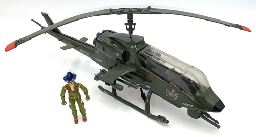 Dragonfly GI Joe 1983 Vintage Helicopter Complete w/Card Wild Bill