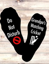 Personalised Cricket Do Not Disturb Mens Socks Gift Present
