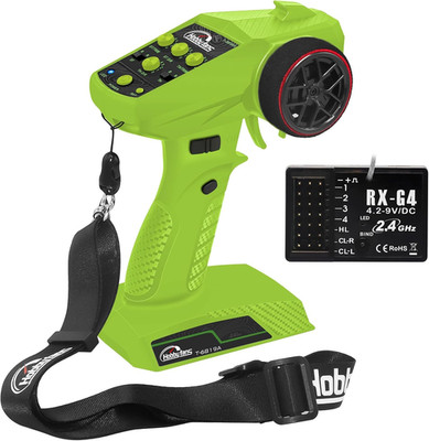 RC Remote Control 4CH 2.4G Transmitter with Receiver and Lanyard for RC Car Craw