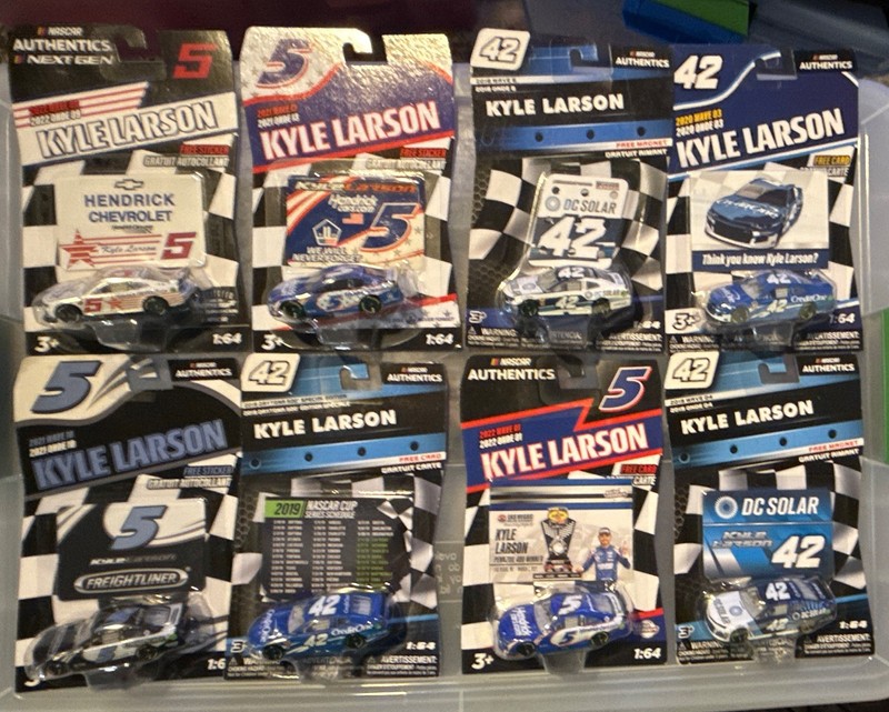 NASCAR Authentics Kyle Larson 2022 Chevy Camaro 8 car LOT Hendrick /DC Solar