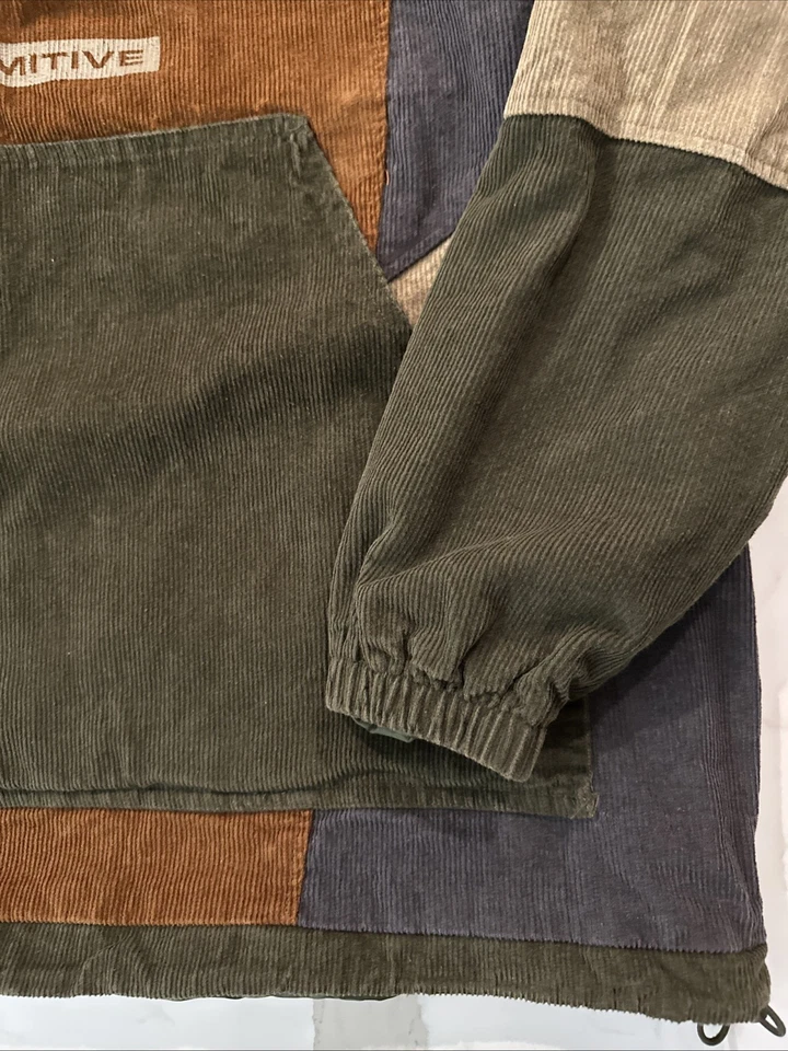 Pullover con capucha y cremallera anorak bloqueada de color primitivo Foto 3 de 4