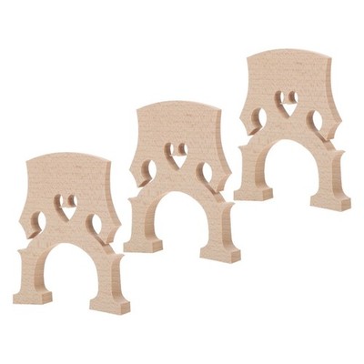  3-teiliger Cello-Steg   4/4-Steg aus Ahorn in voller Größe für Cellosaiten,