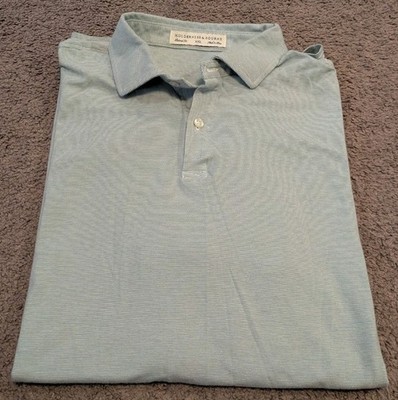 Holderness & Bourne The Hunter Shirt Sage White Striped Golf Polo HB2170 Men's