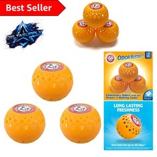 Effortless Freshness with OdorBusterz Baking Soda Balls 3 Count, Clean Burst