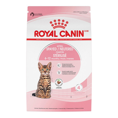 Royal Canin Feline Health Nutrition Spayed/Neutered Kitten Dry Cat Food 2.5 Lb