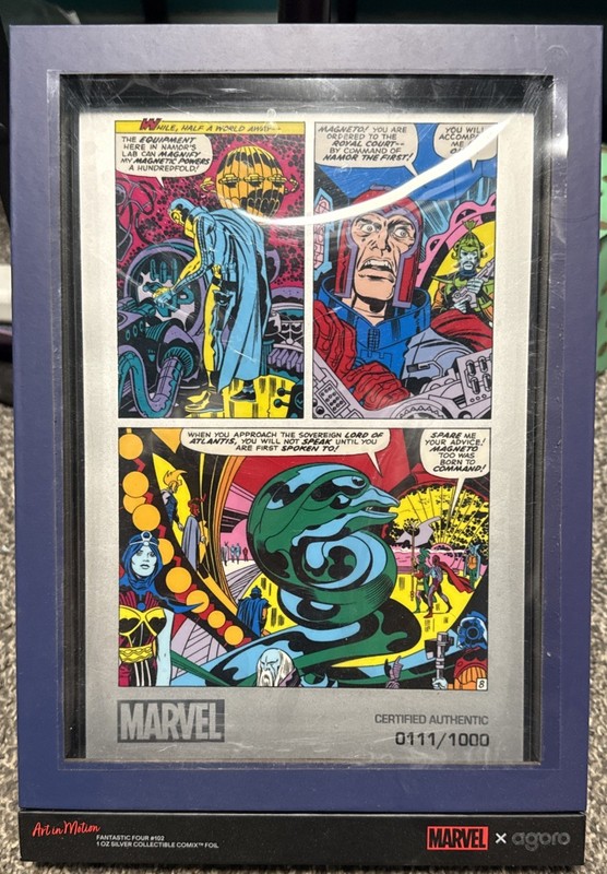 COMIX - Marvel Fantastic Four Foil #111/1000- Agoro 1 oz .999 Silver Foil