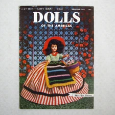 Dolls of the Americas Crochet Coats & Clark's Book 1952 Vintage Patterns