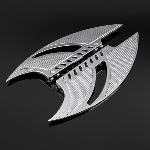 Tableros de piso de conductor cromados CNC para Harley Softail Deluxe FLSTN Electra Road Glide - Imagen 5 de 17