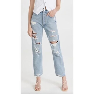 Agolde 90's Mid Rise Loose Fit in Unhinged Size 27 NWT $228
