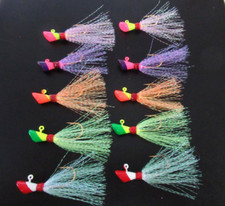 SHAD DARTS BEST SHAD GRABBERS 1/16 OZ ECO FRIENDLY NON LEAD 10 PC ASSORTMENT