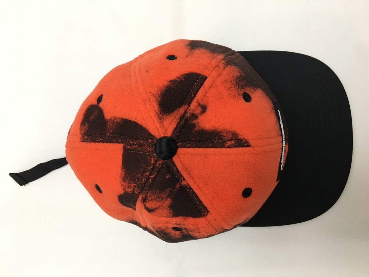 【FUCKING AWESOME】 BURN FACE 6 PANEL STRAPBACK ORANGE/BLACK Fcking Awesome Burn Face 6 Panel Strapback Fleece Hat Orange