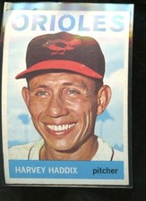 1964 TOPPS #439 HARVEY HADDIX ORIOLES EXMINT E012836