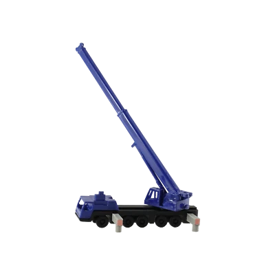 HUBZWERG Spur N Mobilkran 5 Achsen aufgebaut THW Farben RAL 5002, Ultramarinblau