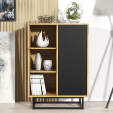 Living Room Set | Loft Retro Industrial TV Unit | Vintage Oak Cabinet Cupboard