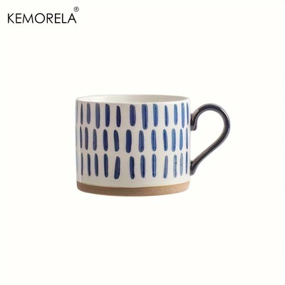 Nordic Ceramic Mug 450Ml Large Capacity Coffee Milk Cup Retro Style Oatmeal New