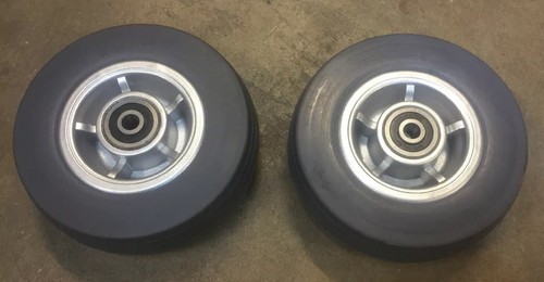 TWO(2) 5"x1.75"Caster Wheel Assembly Quantum 600 / Q610 / Jazzy J6 Power Chair 