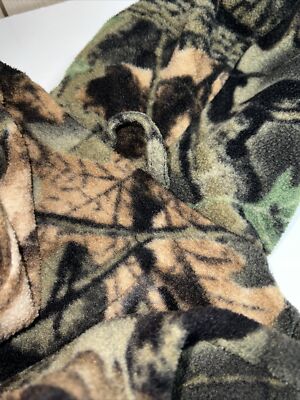 Salopette Zippée Vintage Homme Mossy Oak Camouflage - Taille L - Fabriquée Aux USA