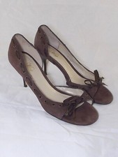 Mango Damenschuhe Braun Wildleder Pumps Stiletto Größe 38