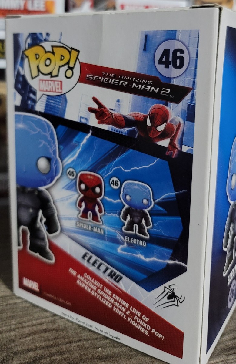 Funko Pop Marvel The Amazing Spider Man Electro GLOW IN THE DARK