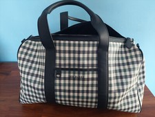 Ted Baker Holdall Bag (White/Green Checkered Pattern)