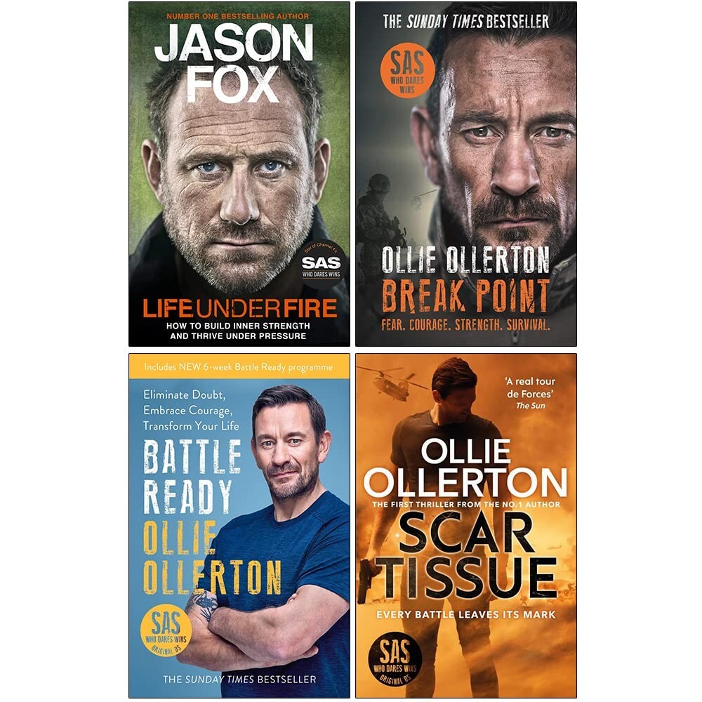 Life Under Fire,Break Point, Battle Ready,Scar Tissue Ollie Ollerton 4 Books Set - Image 3