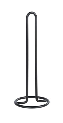 Soporte de rodillos de cocina metal de pie soporte de rodillos negro 12,5 x 33 cm Wenko - Imagen 1 de 3