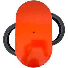 15" Oval Air Cleaner Kit, ORANGE Powder Coat - Ansen USA