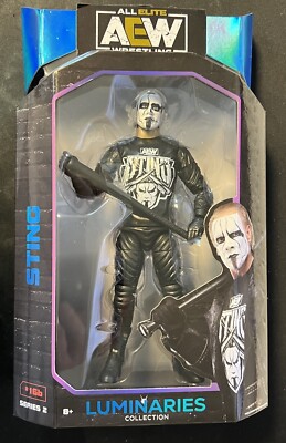 AEW All Elite Wrestling LUMINARIES STING ACTION FIGURE #16b NO COAT CHASE New