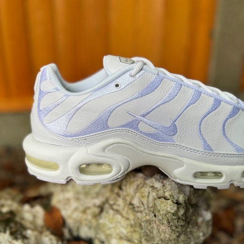 Nike Air Max Plus Leather Triple White AJ2029 100 UK6.5 EUR40.5 TN Running Gym - Picture 3 of 11