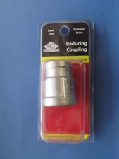 1/2" x 3/8" Reducing Coupling  #304 Stainless Steel  Smith Cooper  #S3014R  NEW