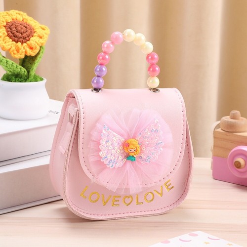 PU Leather Kids Shoulder Bag Cute Flowers Crossbody Bags Creative Handbags - Picture 15 of 19