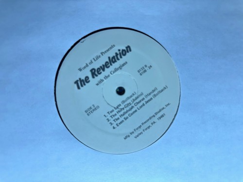 World of Life Collegians THE REVELATION - World of Life (MH-8132) - LP 33 EX/VG+ - Picture 4 of 5