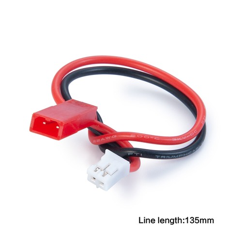 JST to PH2.0-2P Convert 120SR / mQX / JST plugged battery Cable RC SCX24 6PCS - Picture 4 of 4