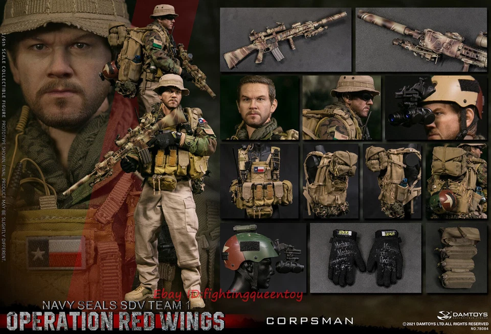 DAMTOYS 78084 1/6 Operation Red Wings Navy SEALS SDV Team 1 Corpsman INSTOCK - Image 2 of 2