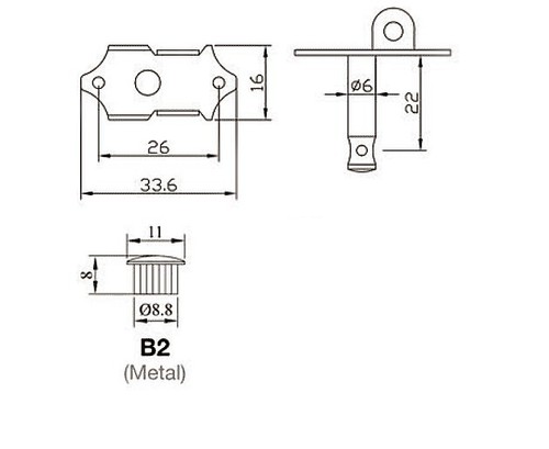 Acoustic Guitar Open Machine Head Nickel/Golden/Brass Plated 326N/326G/326AB - Picture 2 of 17