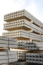 **** Grey concrete slotted fence post 2.4m  ****