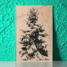 NEW Christmas Tree RUBBER STAMP, Tree Stamp, Christmas Stamp, Holiday Stamp