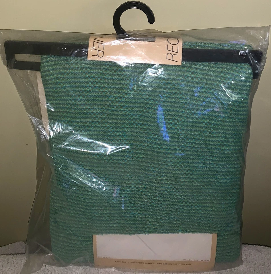 Vintage Retro Mod años 60? Funda reclinable de moda Sure Fit ~ Verde/Azul ~ Nueva ~ EE. UU. Foto 2 de 3