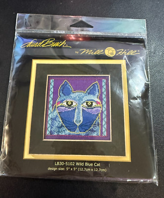 Mill Hill Beaded & Stitch Laurel Burch Wild Blue Cat LB30-5102