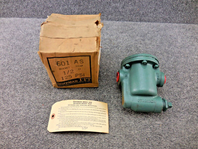 New Unused Hoffman ITT 601 AS Inverted Steam Bucket Trap Series 600 1/2'' 125 PSI