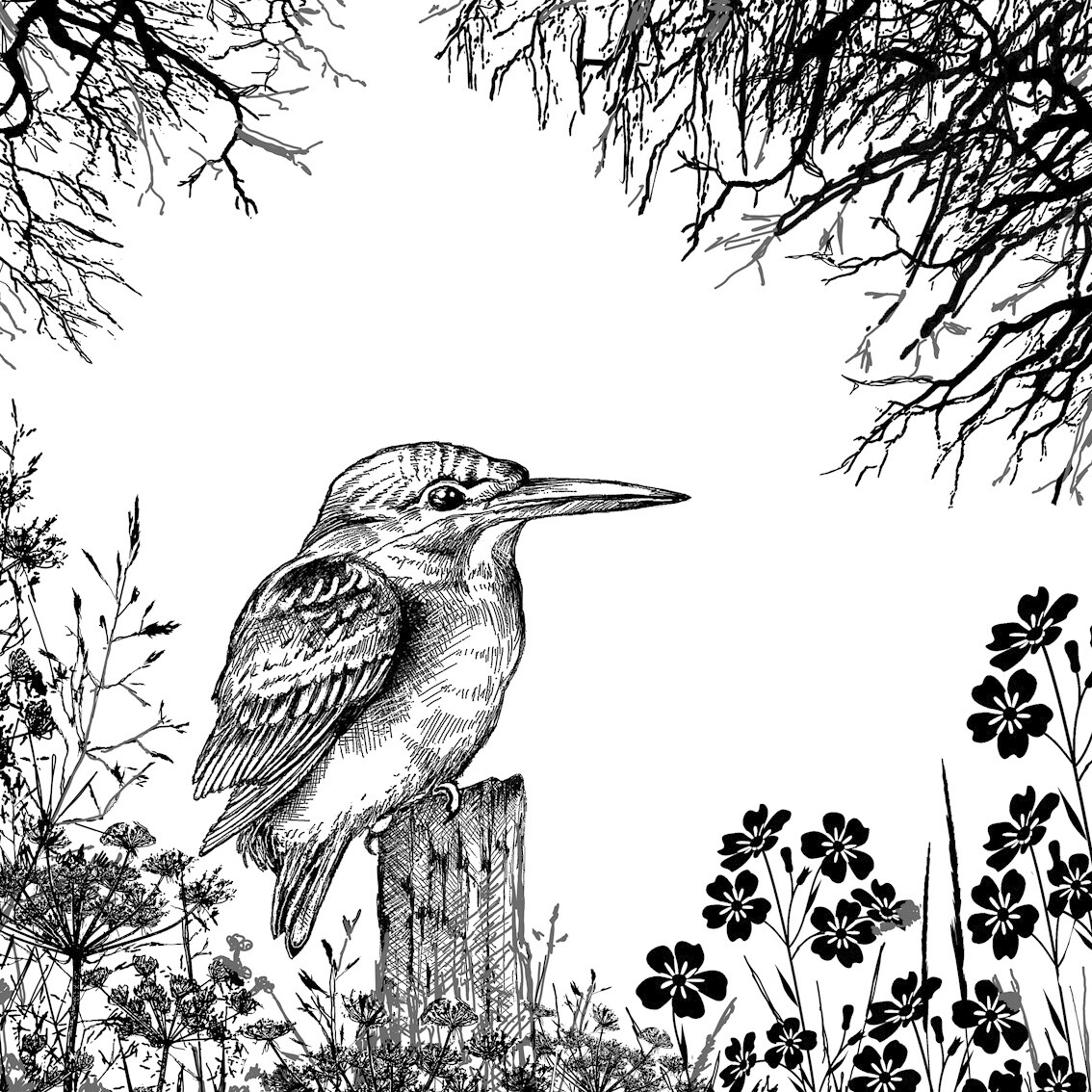 Crafty Individuals Unmounted Rubber Stamp Dawn Hideaway