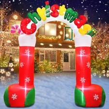 Giant 10 FT Christmas Inflatables Archway Outdoor Decorations, Merry Christma...