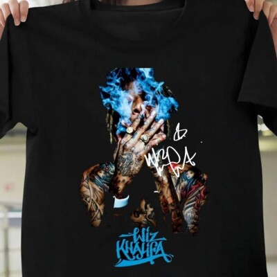 Rare Signature Wiz Khalifa Black 100% Cotton  Size S-4XL T-Shirt Adults BL1121
