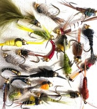 NYMPH SELECTION Trout fly fishing flies Gold Head/Non Gold Head Barbed/barbless